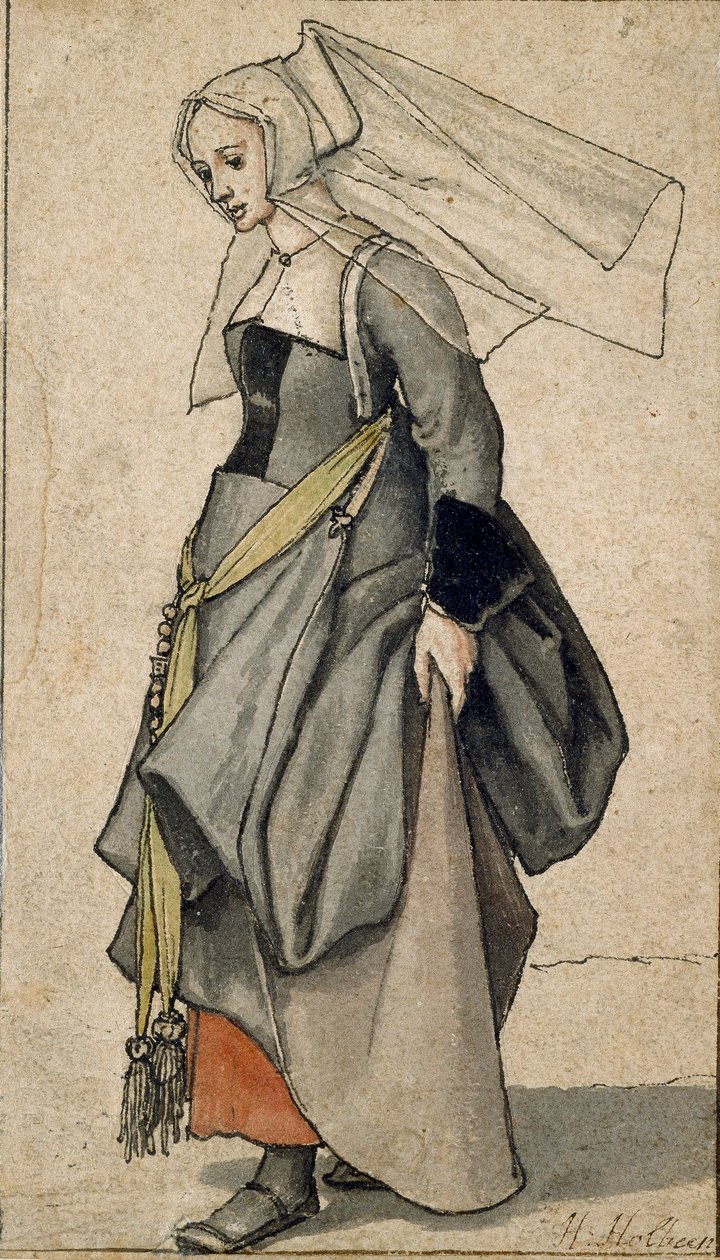 Figur af en ung englænder i moderne kjole, 1532-1543 af Hans Holbein der Jüngere