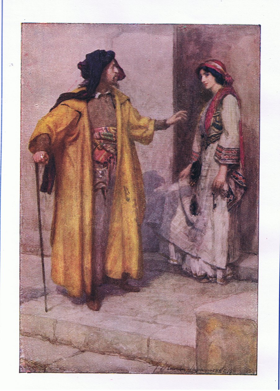 Hør dig mig, Jessica: lås mine døre op (The Merchant of Venice), fra The Complete Works of Shakespeare udgivet af George Harrap & Co Ltd, 1920