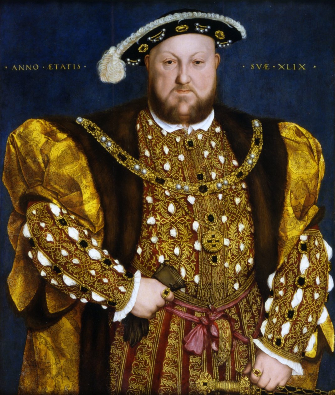 Italiensk: Portræt af Henrik VIII af England Portræt af Henrik VIII af England af Hans Holbein the Younger