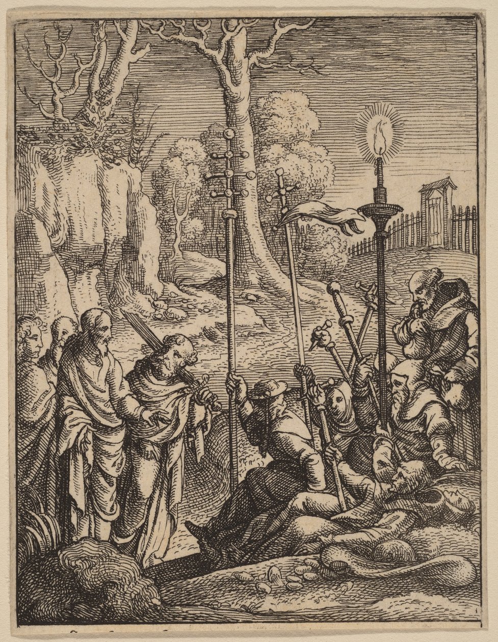 Jesus konfronterer sine modstandere af Hans Holbein the Younger