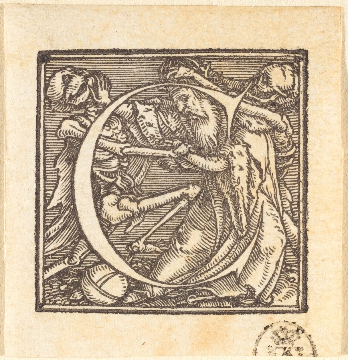 Bogstav C af Hans Holbein der Jüngere