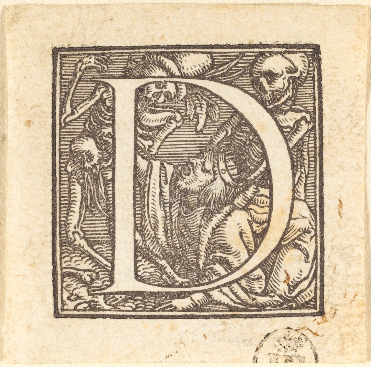 Bogstav D. af Hans Holbein der Jüngere