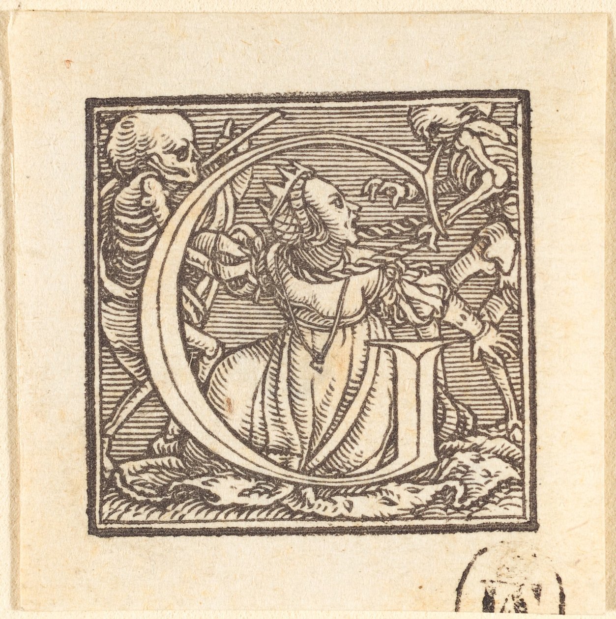 Bogstav G. af Hans Holbein der Jüngere