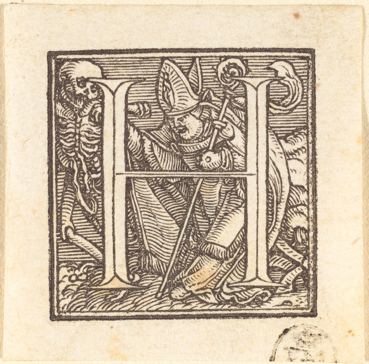 Bogstav H af Hans Holbein der Jüngere