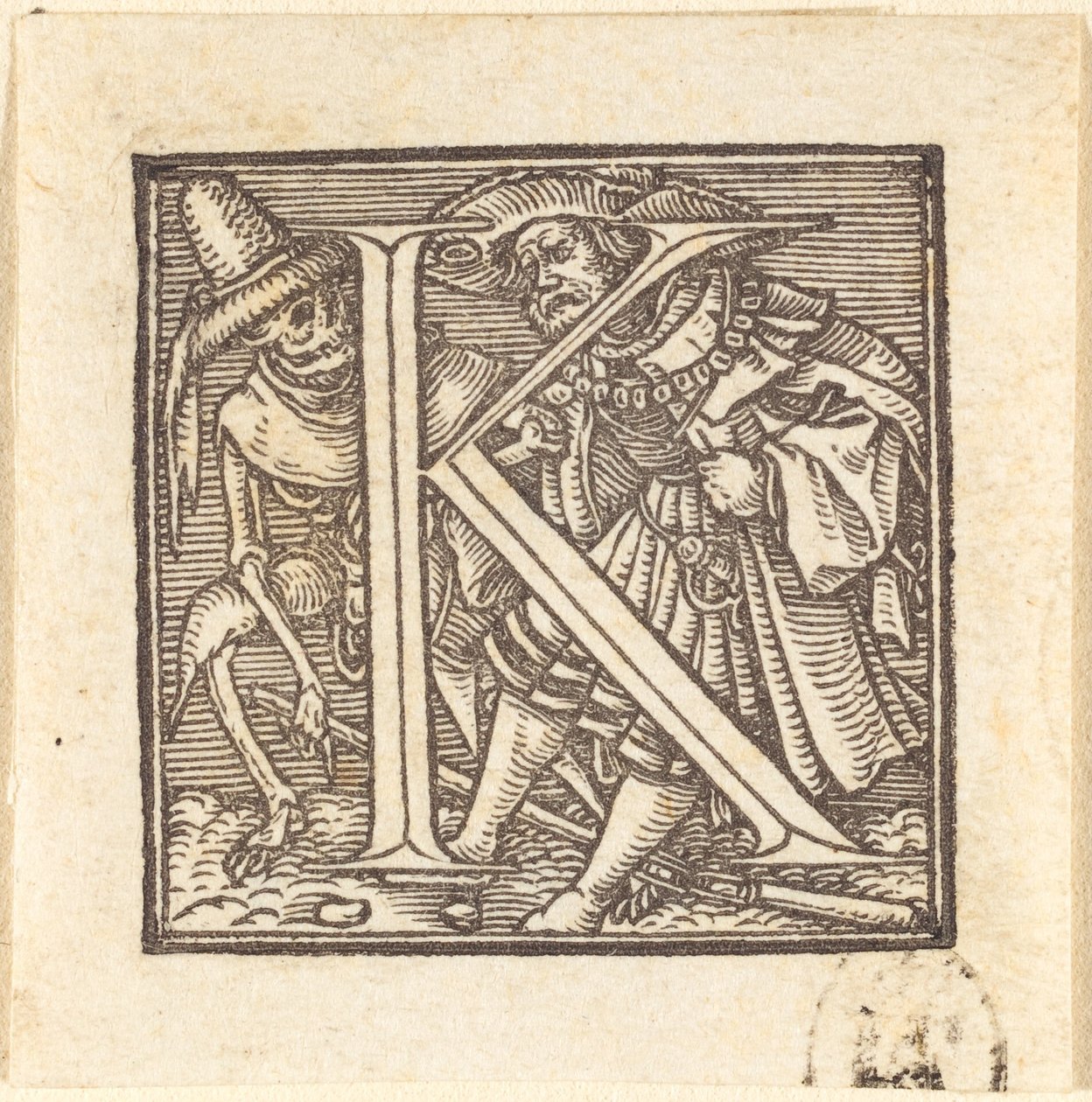 Bogstav K af Hans Holbein der Jüngere