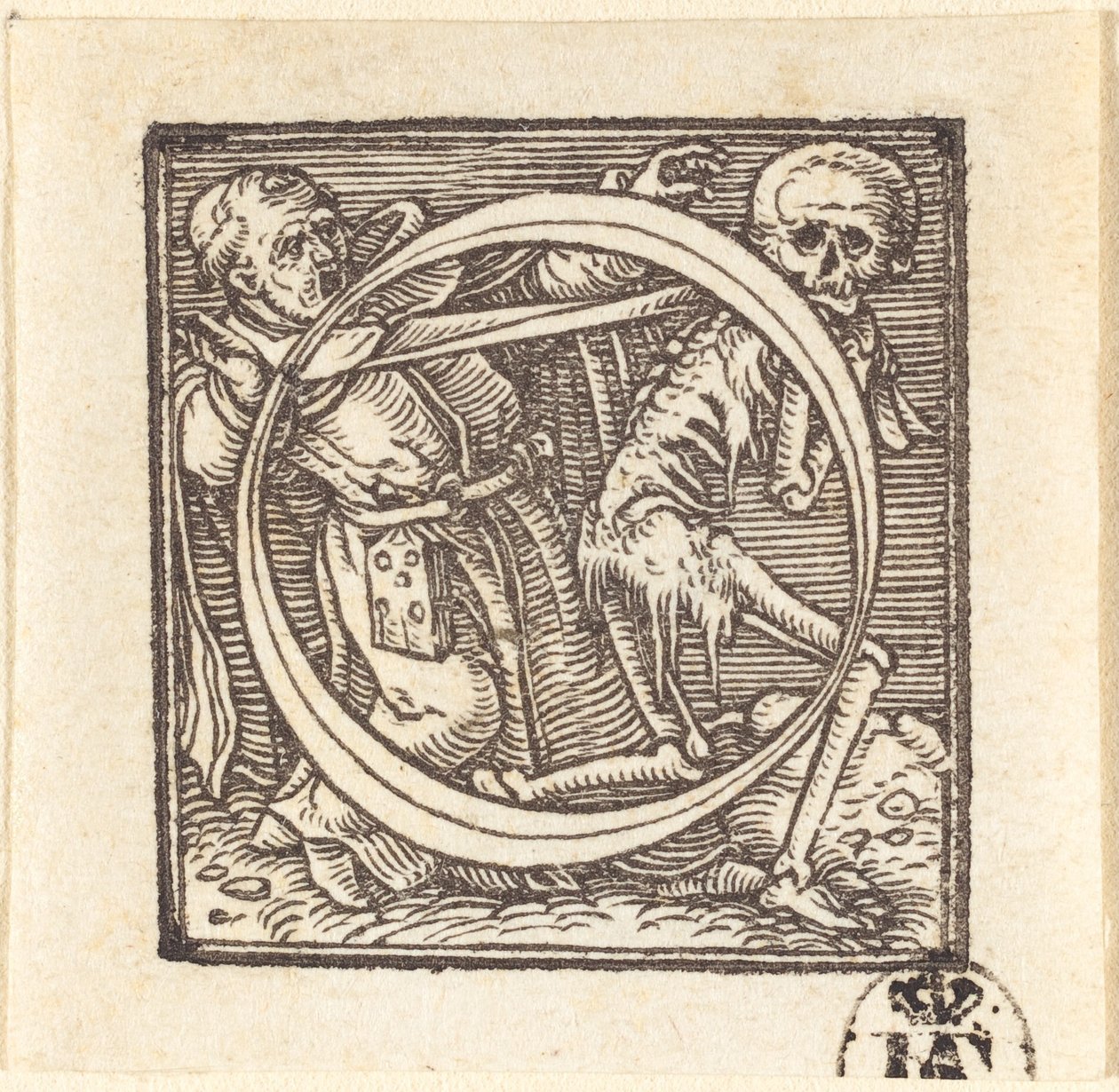 Bogstav O af Hans Holbein der Jüngere