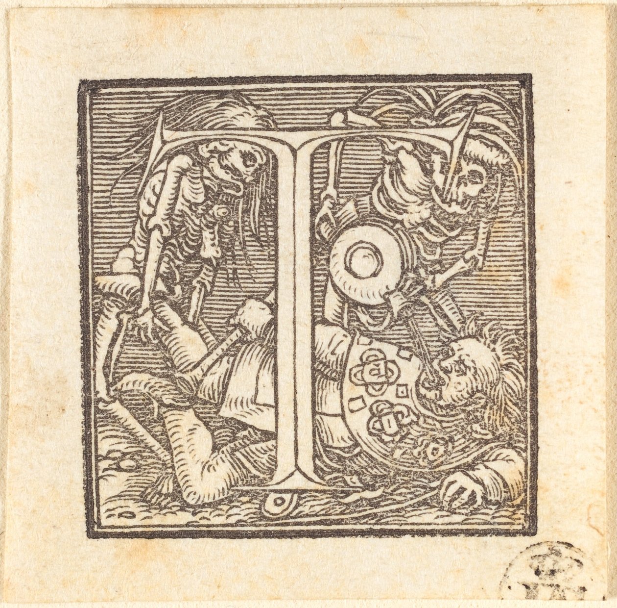 Bogstav T. af Hans Holbein der Jüngere