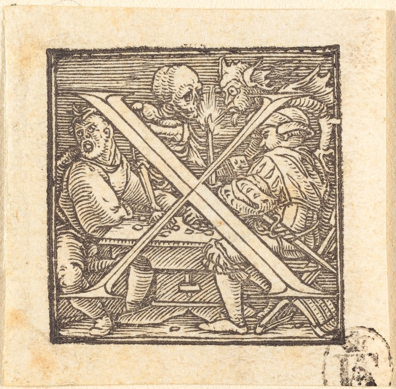 Bogstav X af Hans Holbein der Jüngere