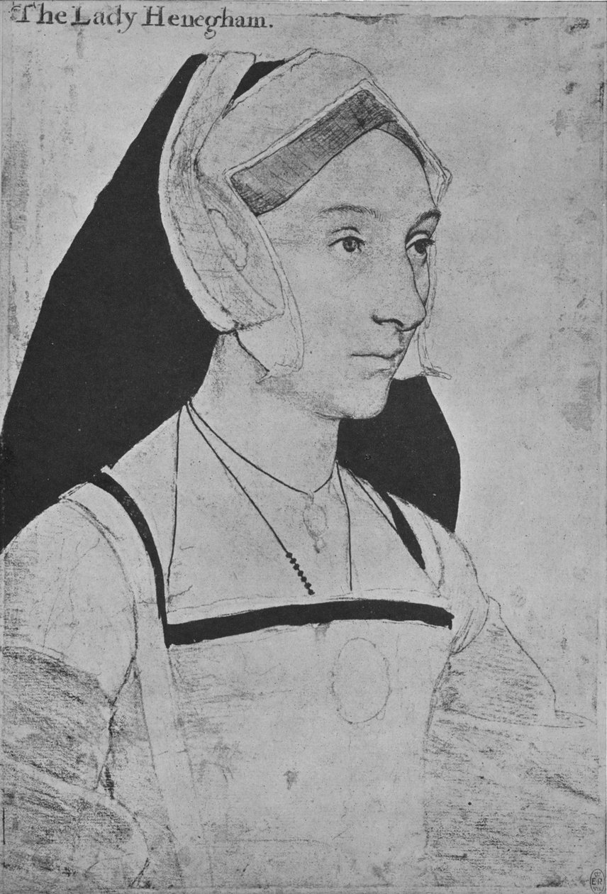 Mary, Lady Heveningham, c1532-1543 1945 af Hans Holbein der Jüngere