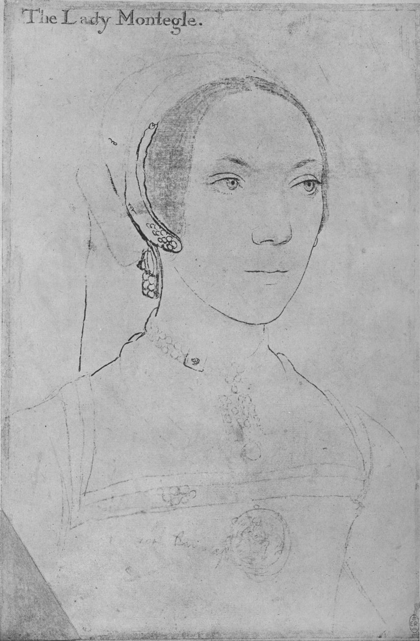 Mary, Lady Monteagle, c1538-1540 1945 af Hans Holbein der Jüngere