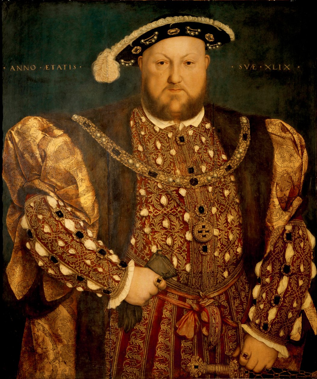 Portræt af Henrik VIII i en alder af 49 år af Hans Holbein the Younger