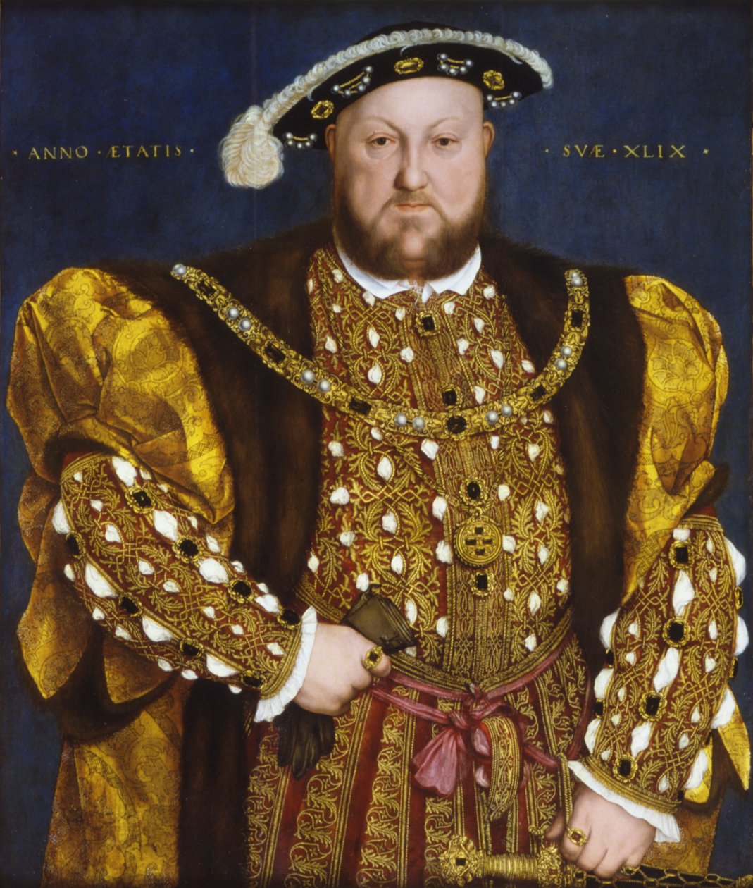 Portræt af kong Henry VIII af England, 1540. af Hans Holbein der Jüngere