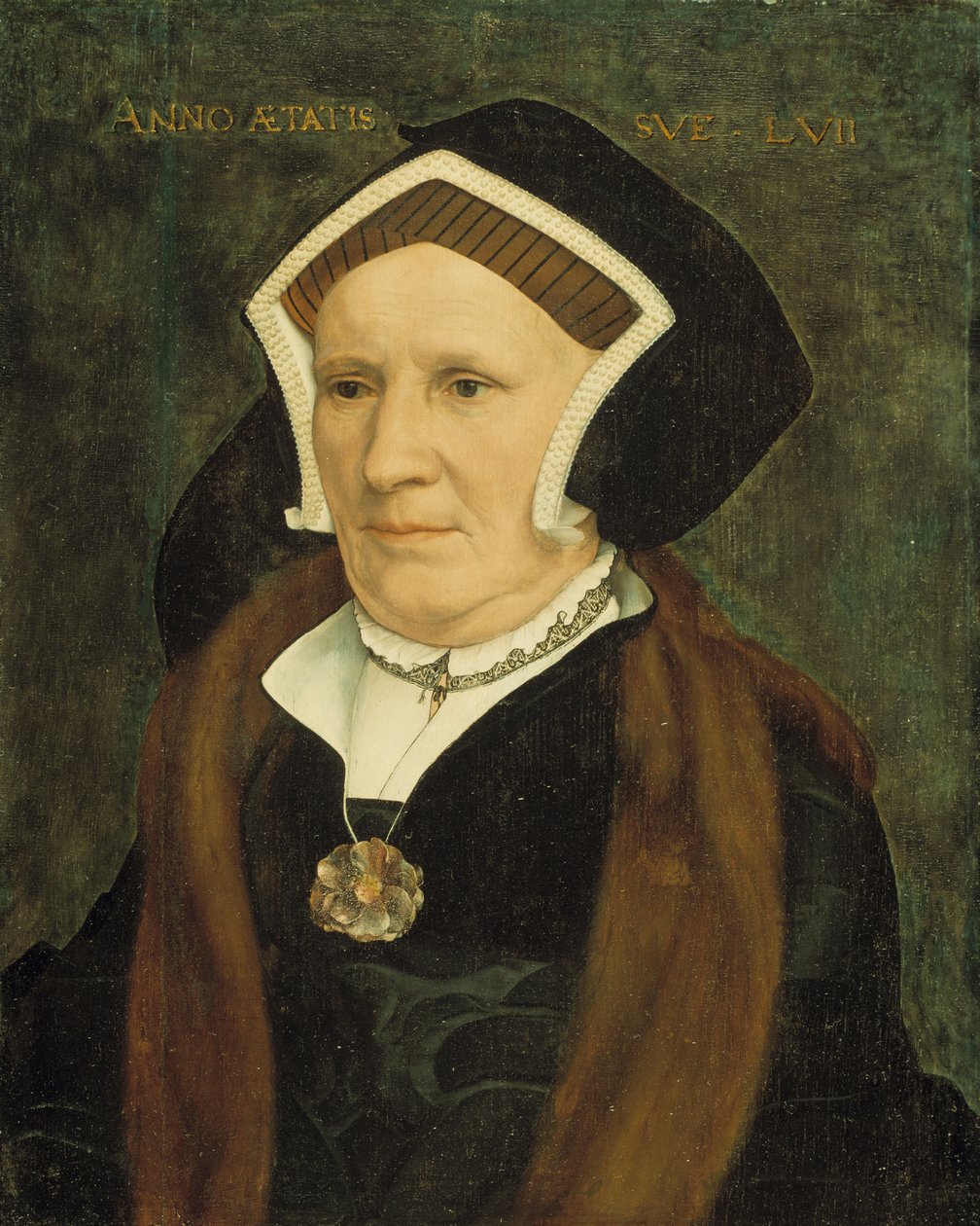 Portræt af Lady Margaret Butts, 1543 af Hans Holbein der Jüngere