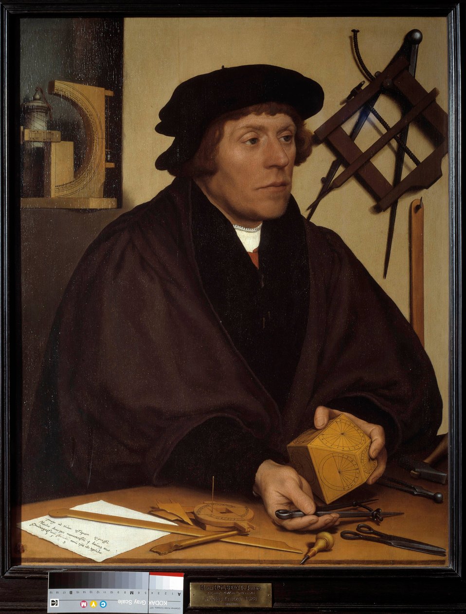 Portræt af Nicolas Kratzer (1487-1550) astronom af Henrik VIII. Maleri af Hans Holbein den Unge (1497-1543). 16. århundrede. Svag. 0,83x0,67 m. af Hans Holbein der Jüngere