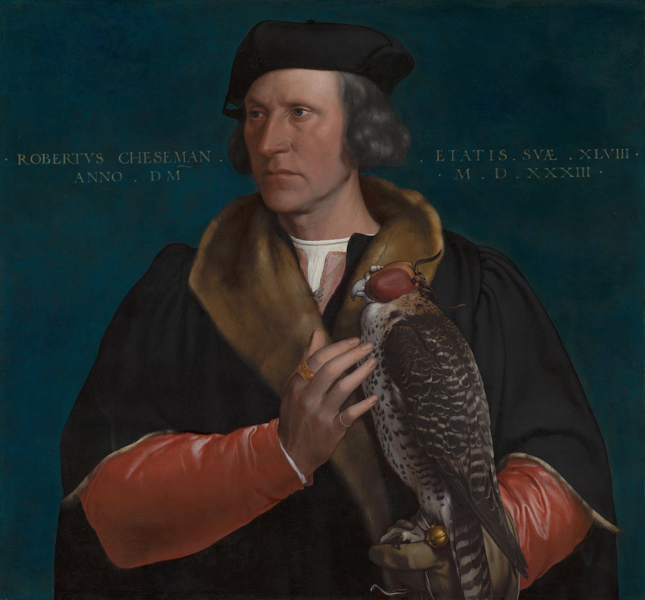 Portræt af Robert Cheseman (1485-1547) af Hans Holbein the Younger