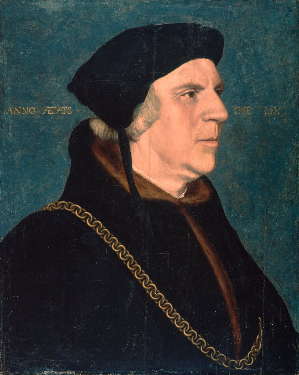 Portræt af Sir William Butts, 1543 af Hans Holbein der Jüngere