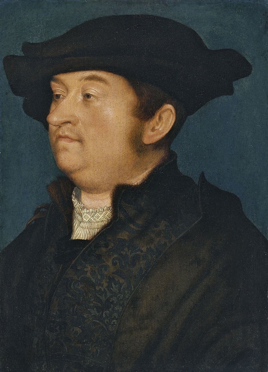 Portræt af en mand af Hans Holbein der Jüngere