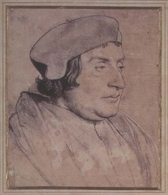 Portræt af en lærd eller gejstlig (sort kridt) af Hans Holbein der Jüngere