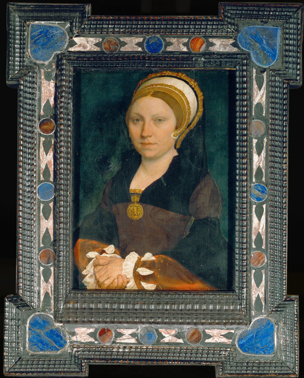 Portræt af en engelsk dame, efter 1540 (maleri på egetræ) af Hans Holbein the Younger