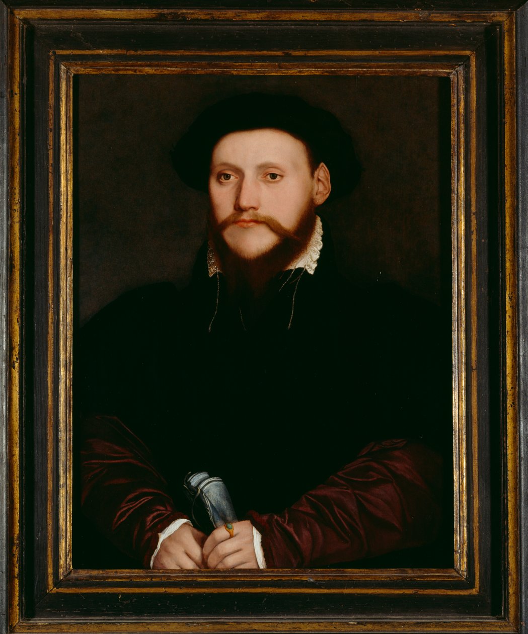 Portræt af en ukendt mand (olie på lærred) af Hans Holbein der Jüngere