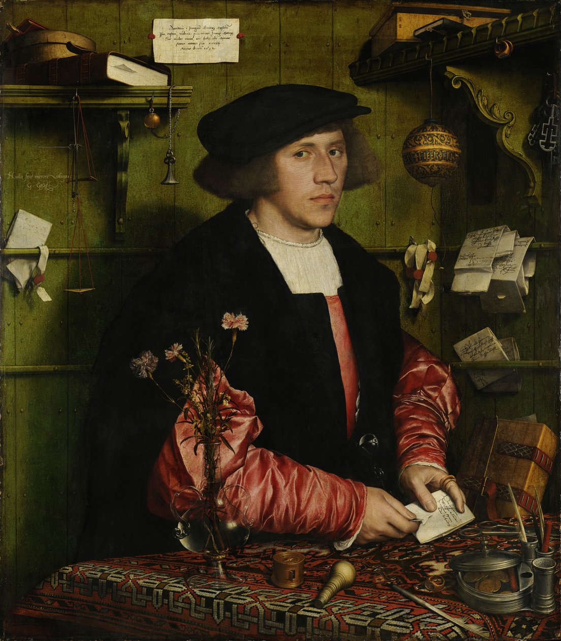 Portræt af købmanden George Gisze af Hans Holbein der Jüngere