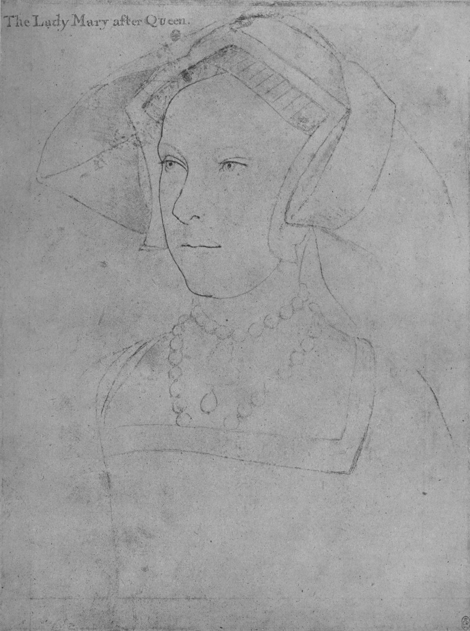 Prinsesse Mary, c1536 1945 af Hans Holbein der Jüngere