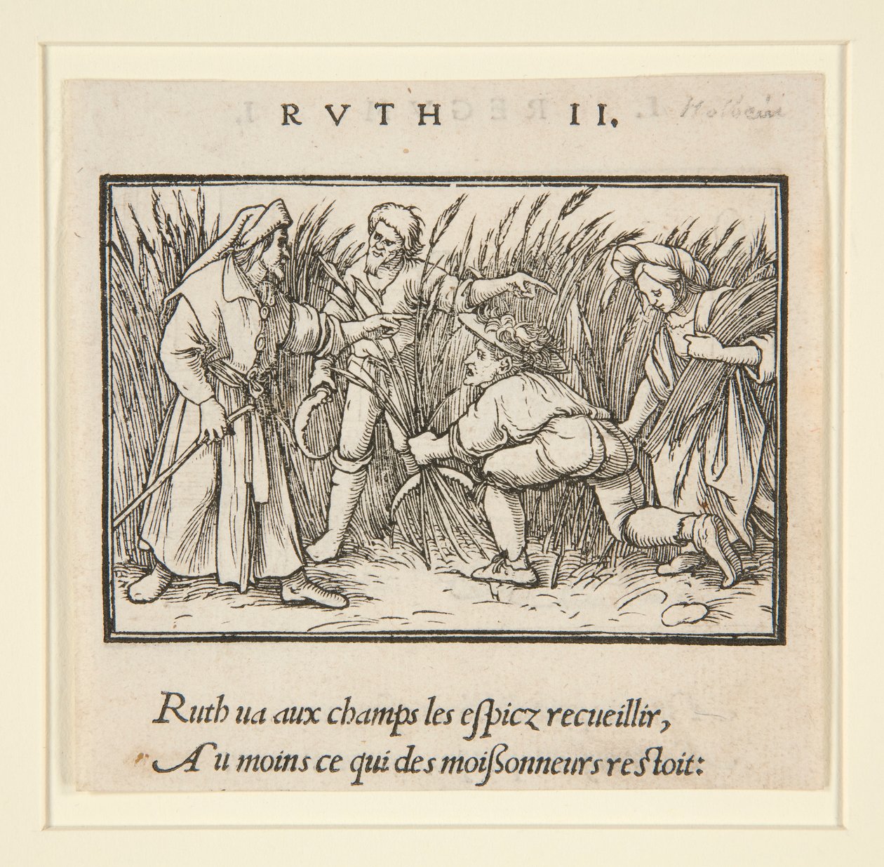 Ruth Rengøring in the Fields of Booz (recto); Hannah og Elkanah (verso) af Hans Holbein der Jüngere