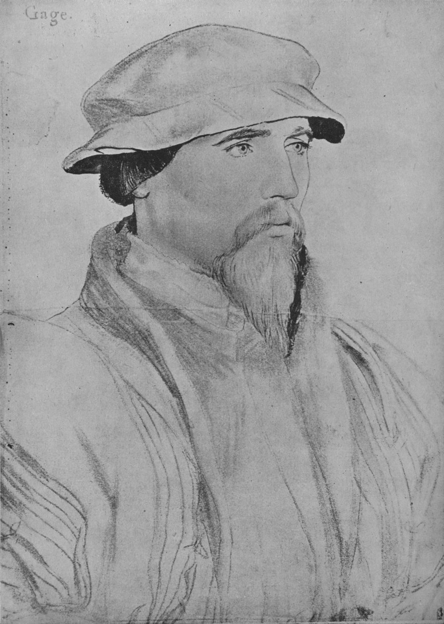 Sir John Gage, c1532-1543 1945 af Hans Holbein der Jüngere