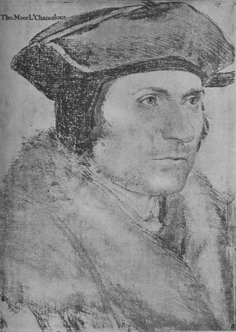 Sir Thomas More, 1526-1527 1945 af Hans Holbein der Jüngere