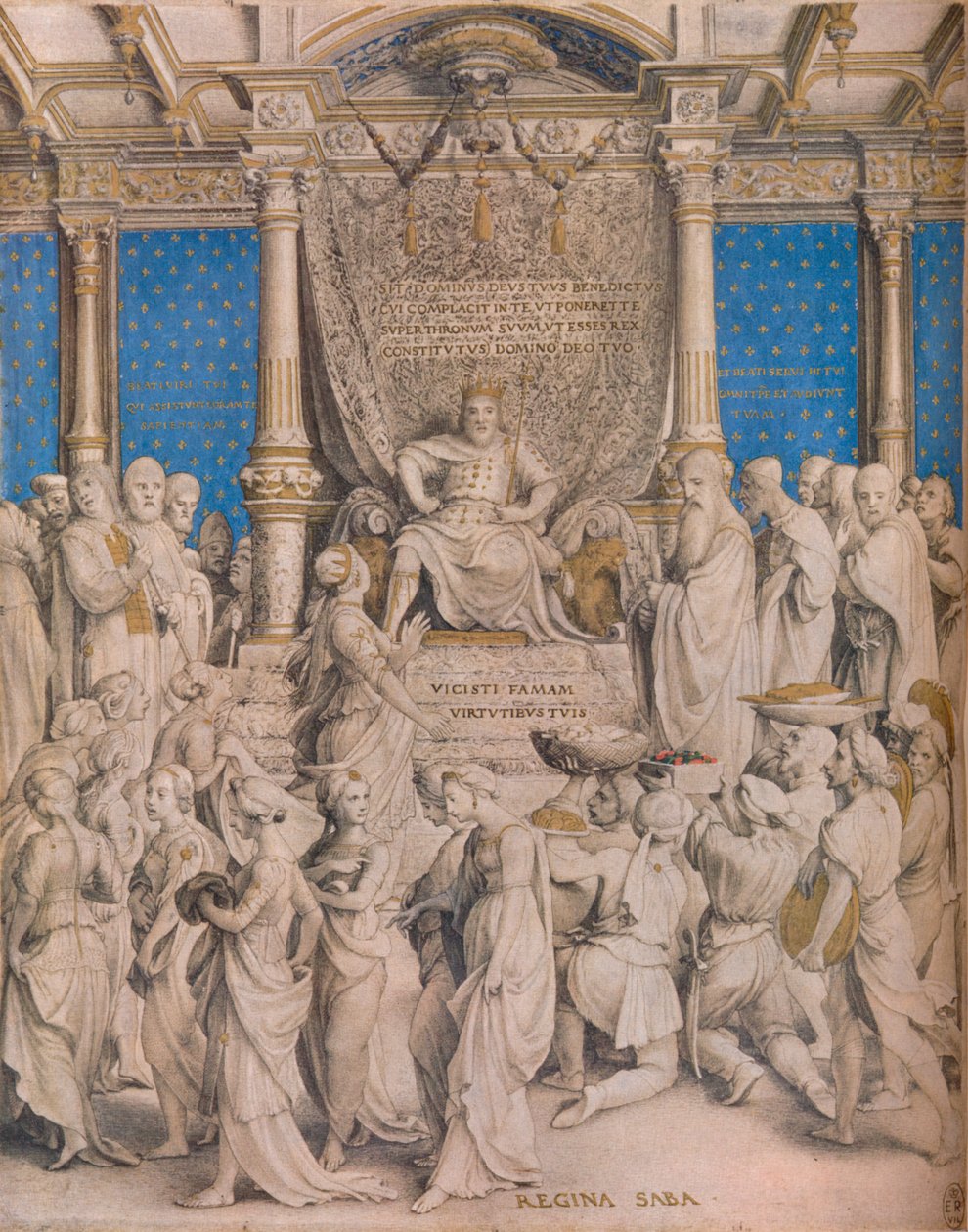 Salomon og dronningen af Saba, c1534 af Hans Holbein der Jüngere