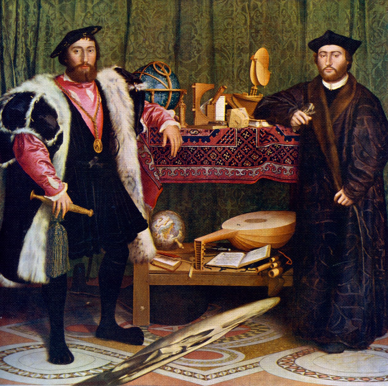 Ambassadørerne, 1533, 1912. af Hans Holbein der Jüngere