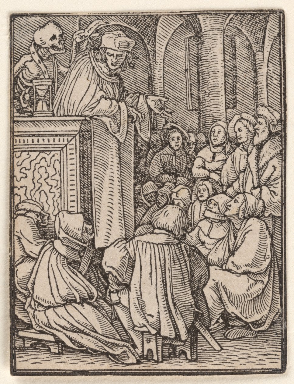 Præsten, fra Dødedansen af Hans Holbein the Younger