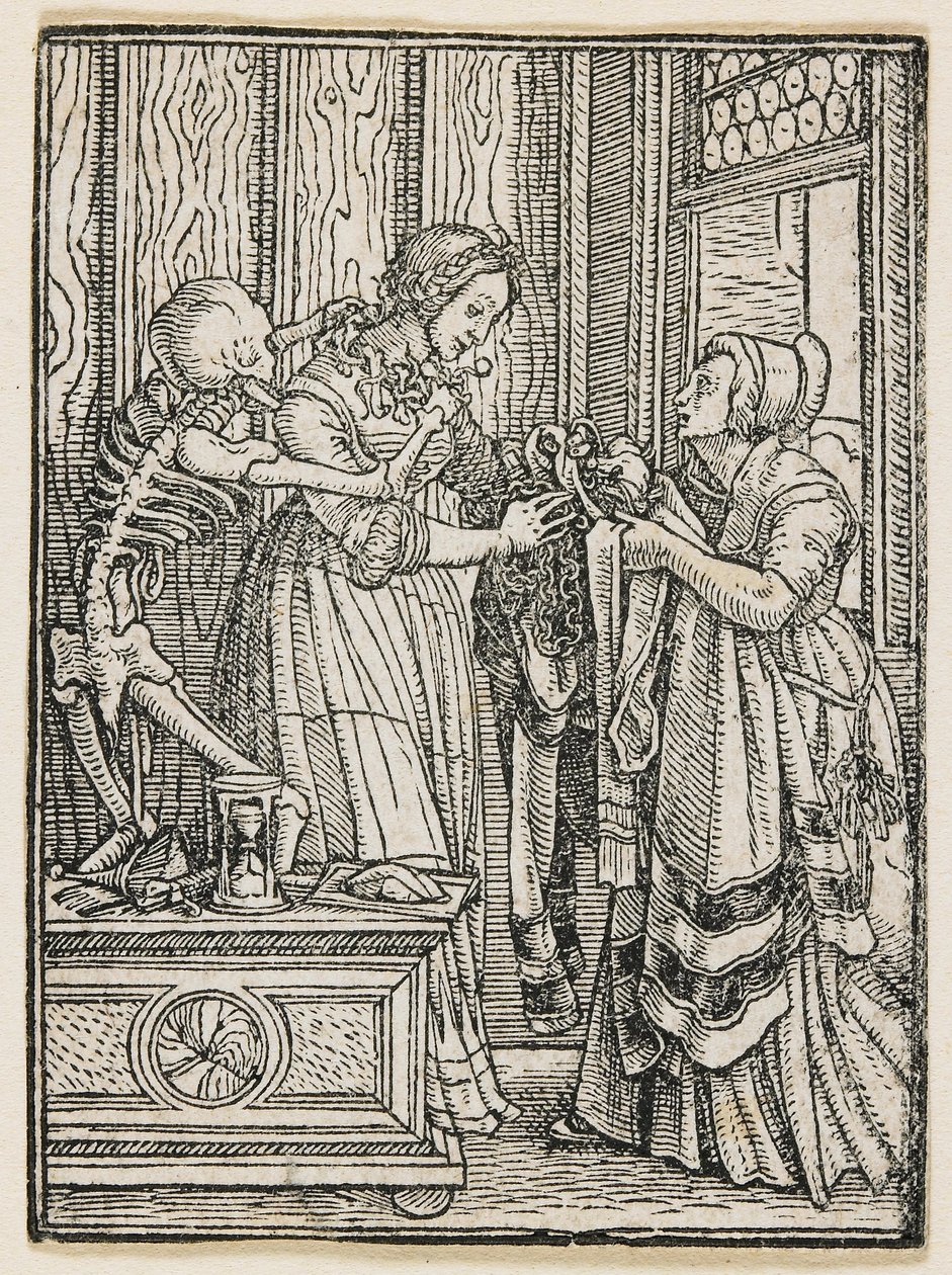Grevinden fra »Dødens dans« (Lyon), 1538 af Hans Holbein the Younger