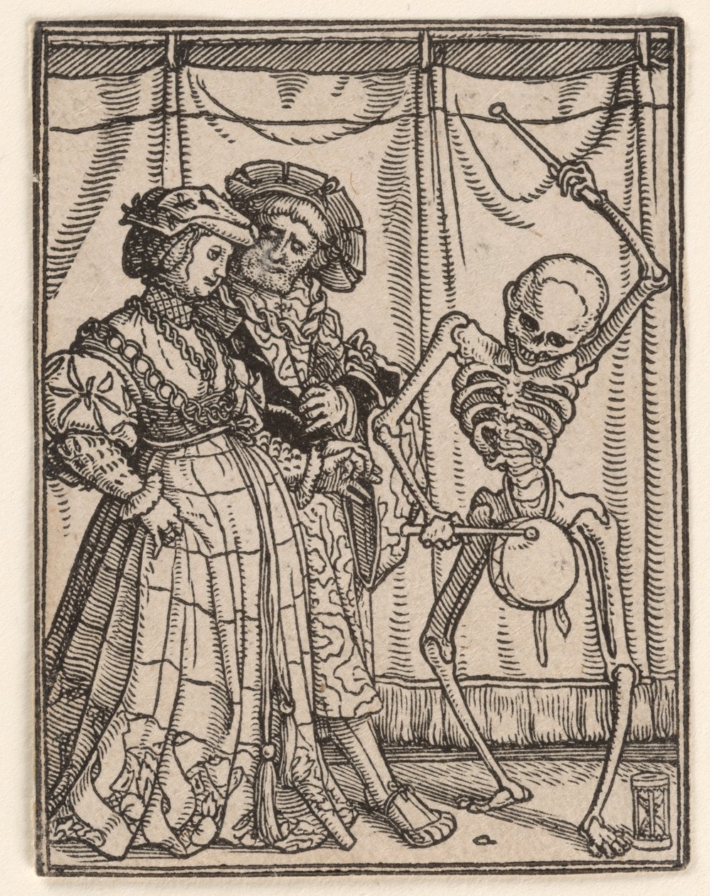 Adelskvinden, fra «Dødedansen» af Hans Holbein the Younger