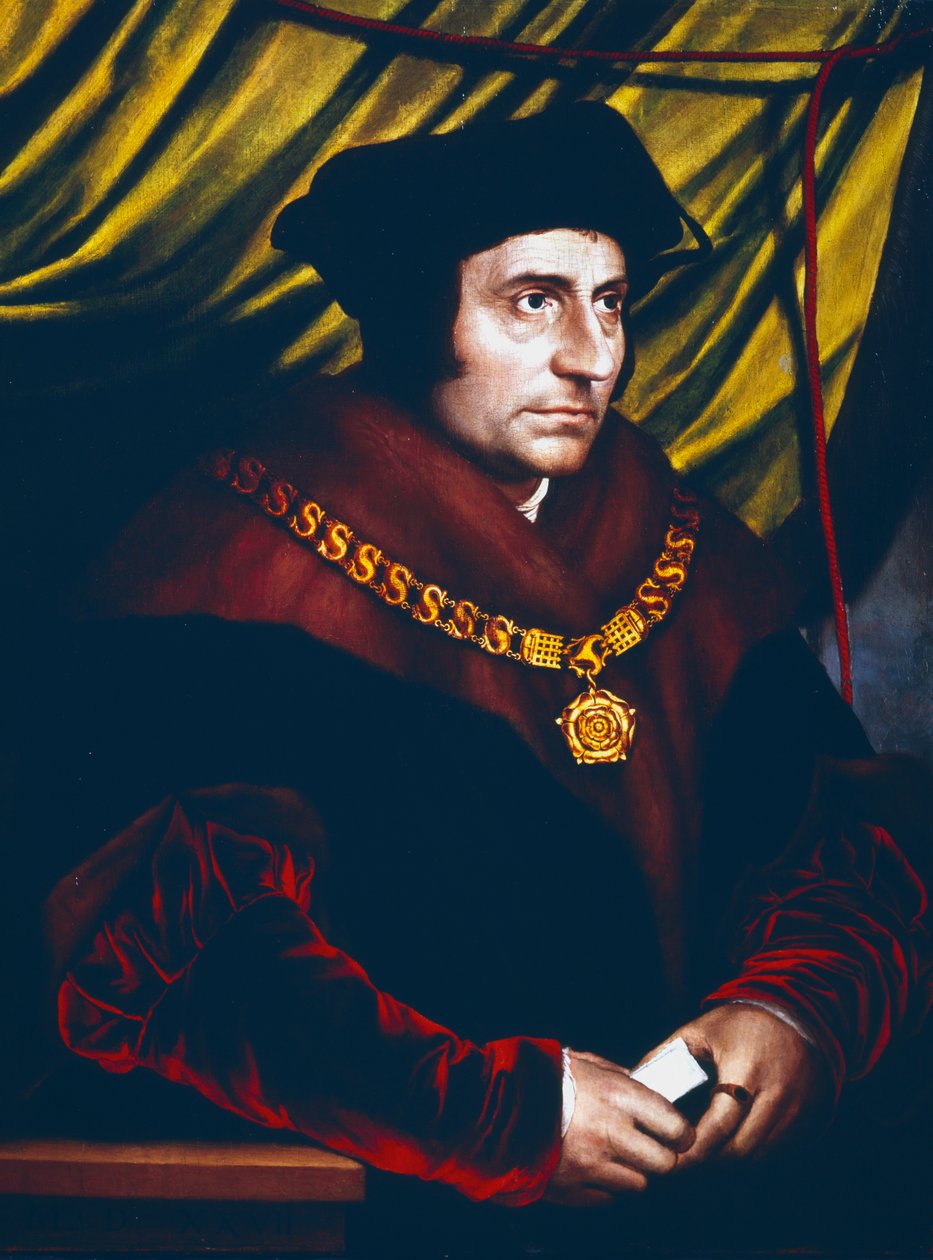 Thomas More, engelsk statsmand, lærd og helgen, c1527 af Hans Holbein der Jüngere
