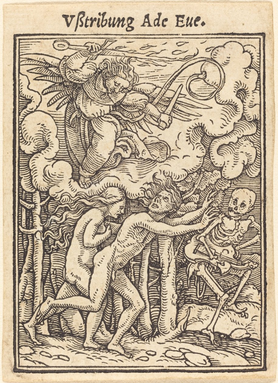 Vßtribung Ade Eue af Hans Holbein der Jüngere