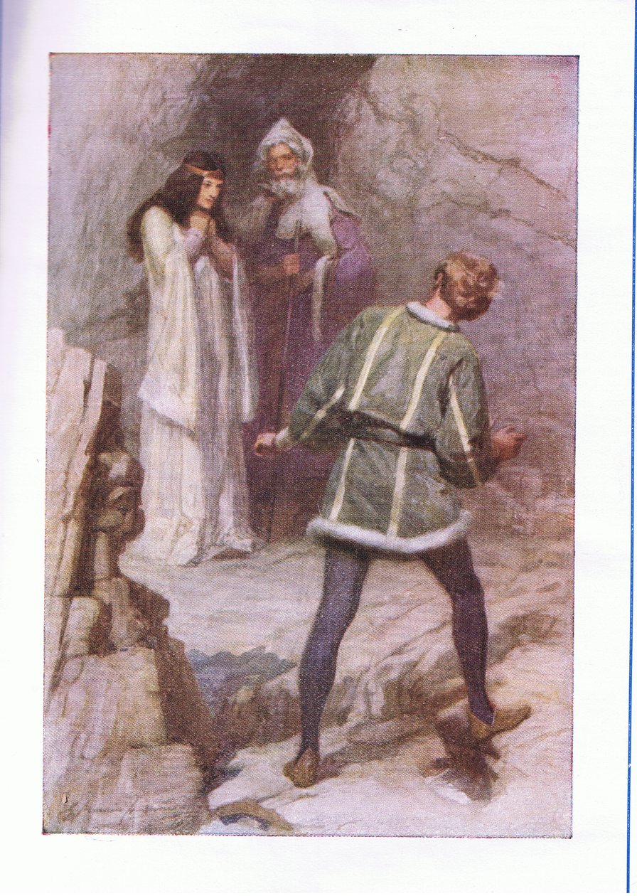 Hvad er T? en ånd? (The Tempest), fra The Complete Works of Shakespeare udgivet af George Harrap & Co Ltd, 1920