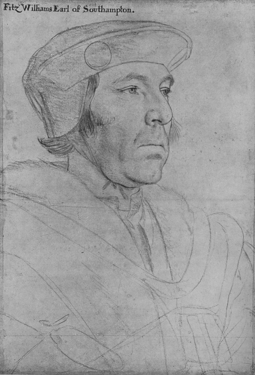 William Fitzwilliam, jarl af Southampton, c1536-1540 1945 af Hans Holbein der Jüngere