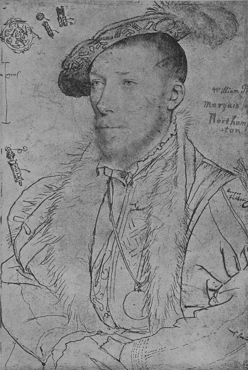 William Parr, Marquess of Northampton, c1538-1542 1945 af Hans Holbein der Jüngere