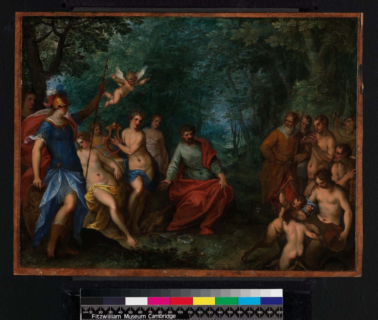 Konkurrencen af Apollo og Pan, 1599 af Hans I or Johann Rottenhammer