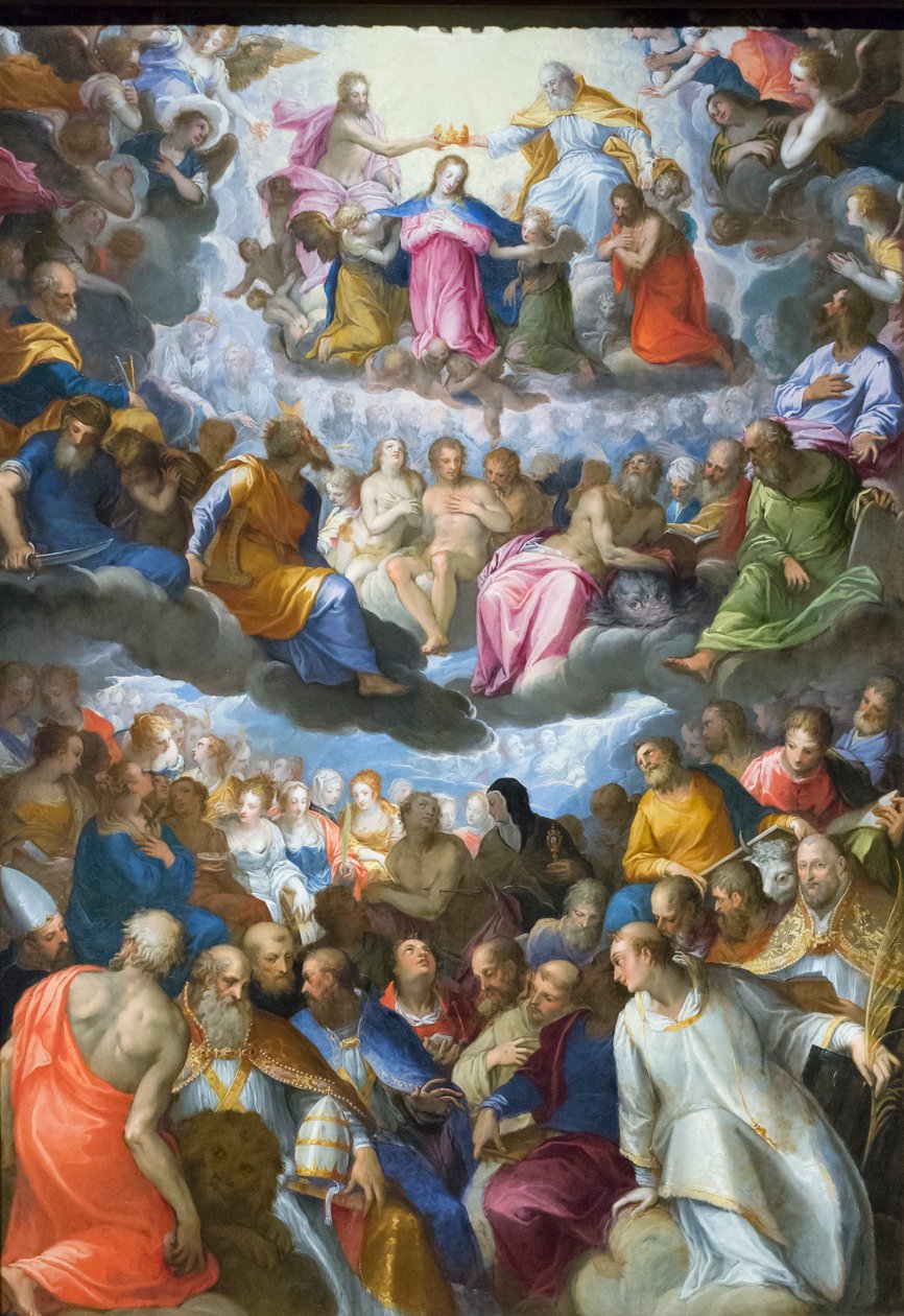 Kroningen af Jomfru Maria af Hans I or Johann Rottenhammer