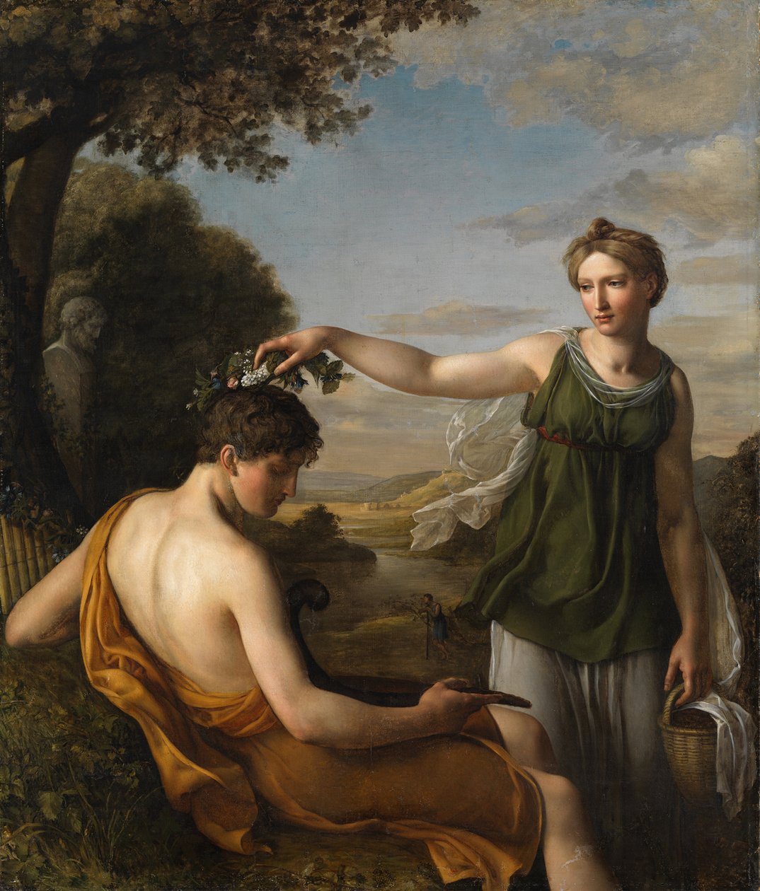 Chloe, af Oeri, Hans Jakob (1782-1868). Olie på lærred af Hans Jakob Oeri