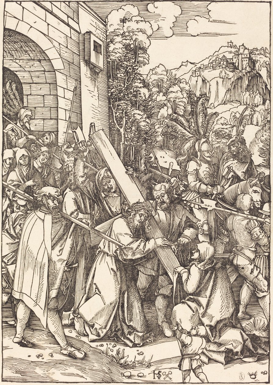 Kristus der bærer korset af Hans Leonard Schaufelein