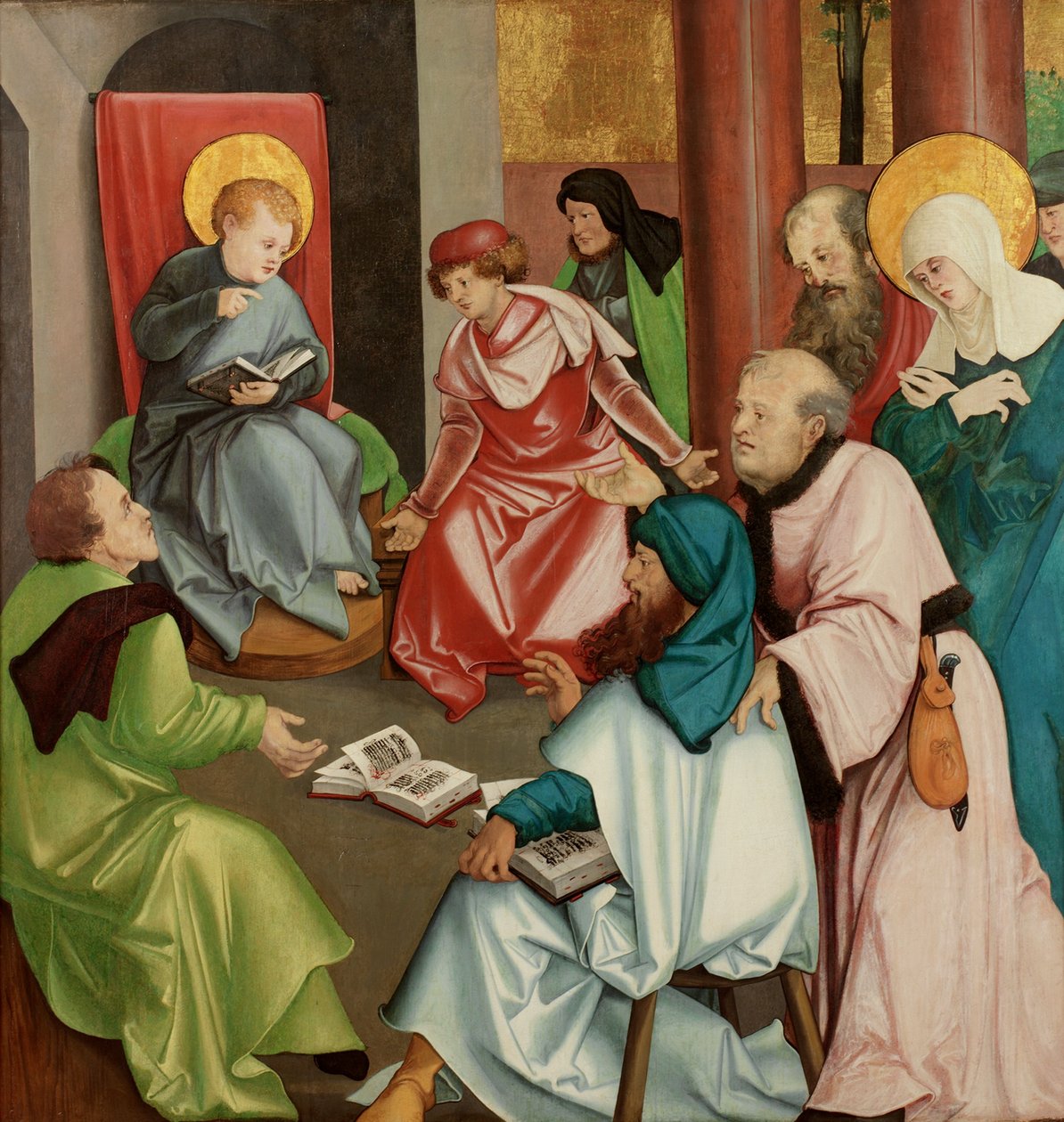 Kristus i templet, ca. 1505 (olie på panel) af Hans Leonard Schaufelein