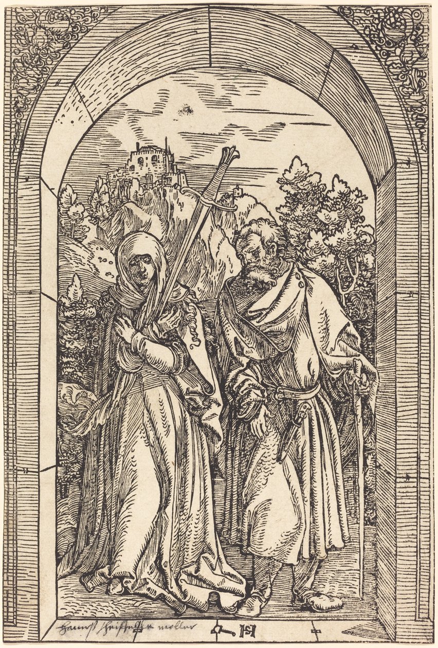 Mater Dolorosa og Saint Joseph af Hans Leonard Schaufelein