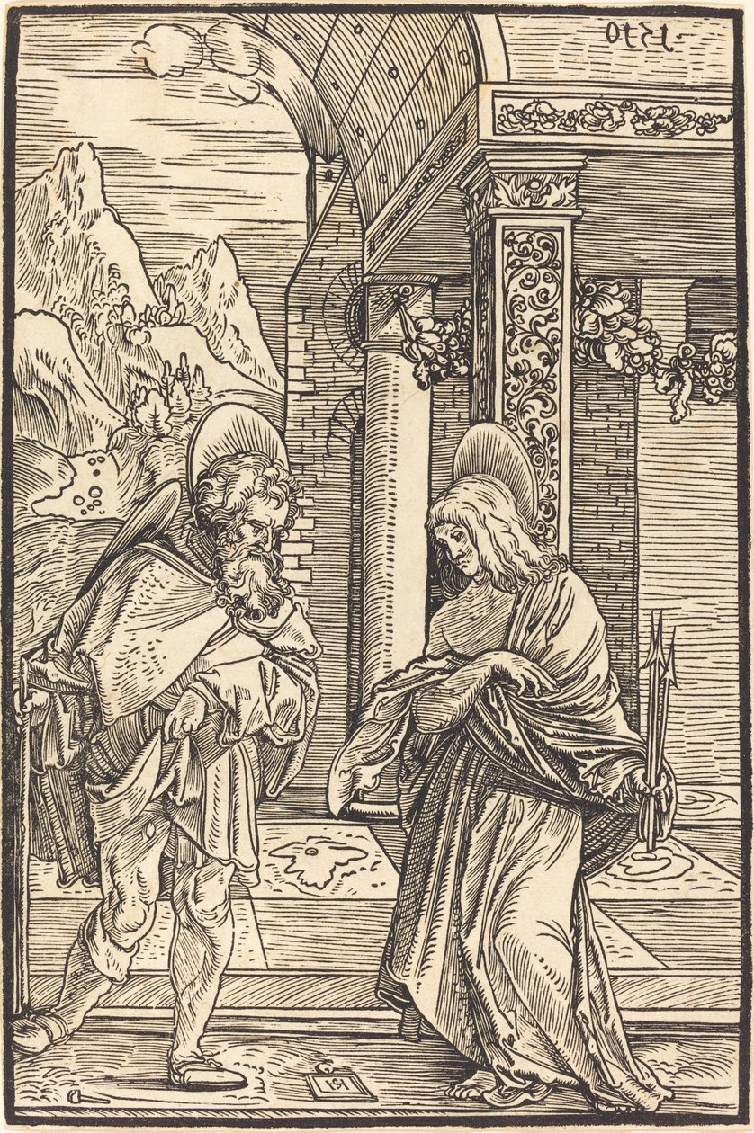 Saint Roch og Saint Sebastian af Hans Leonard Schaufelein