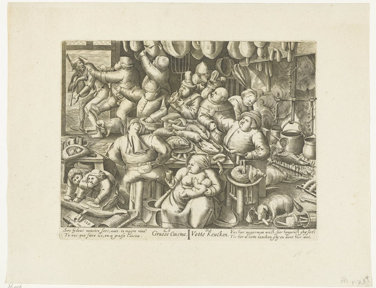 De vette køkken The Grasse Kitchen / De Vette Keuken (titel på objekt) af Hans Liefrinck (I)