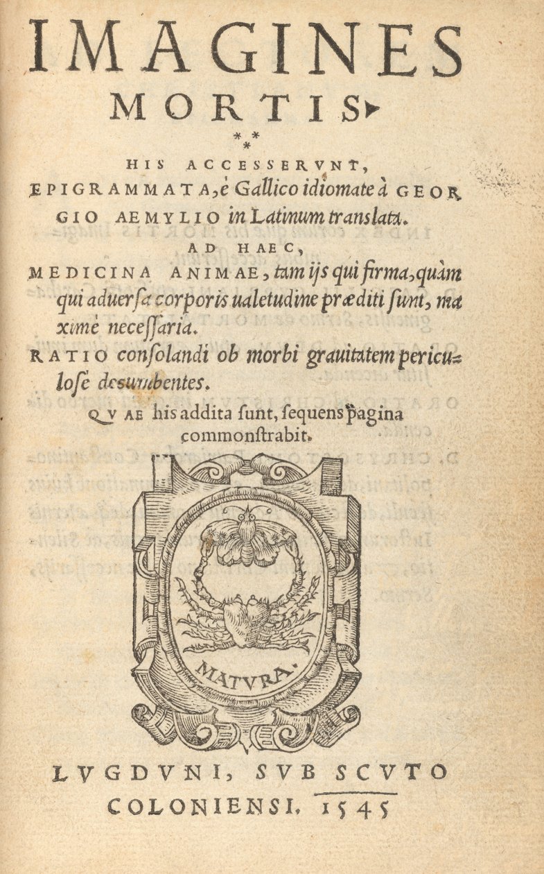 Imagines Mortis (Dødedansen) af Hans Lützelburger after Hans Holbein the Younger