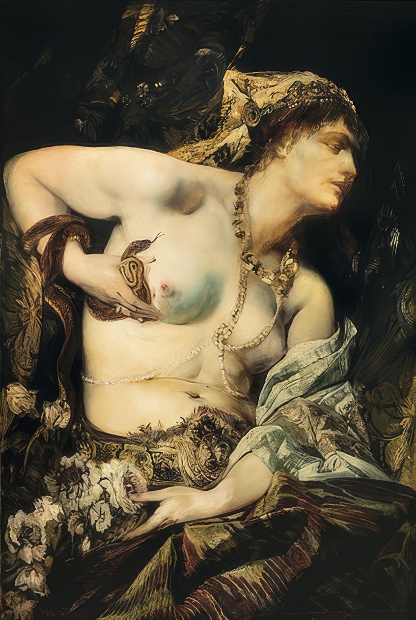 Kleopatras død. 1875 af Hans Makart