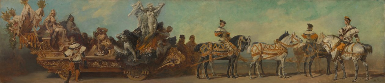 Udkast til festoptoget i 1879 – Minedriften af Hans Makart